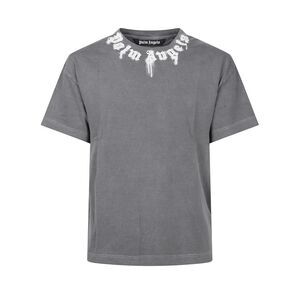 Palm Angels Men T-Shirt With Logo On The Neck